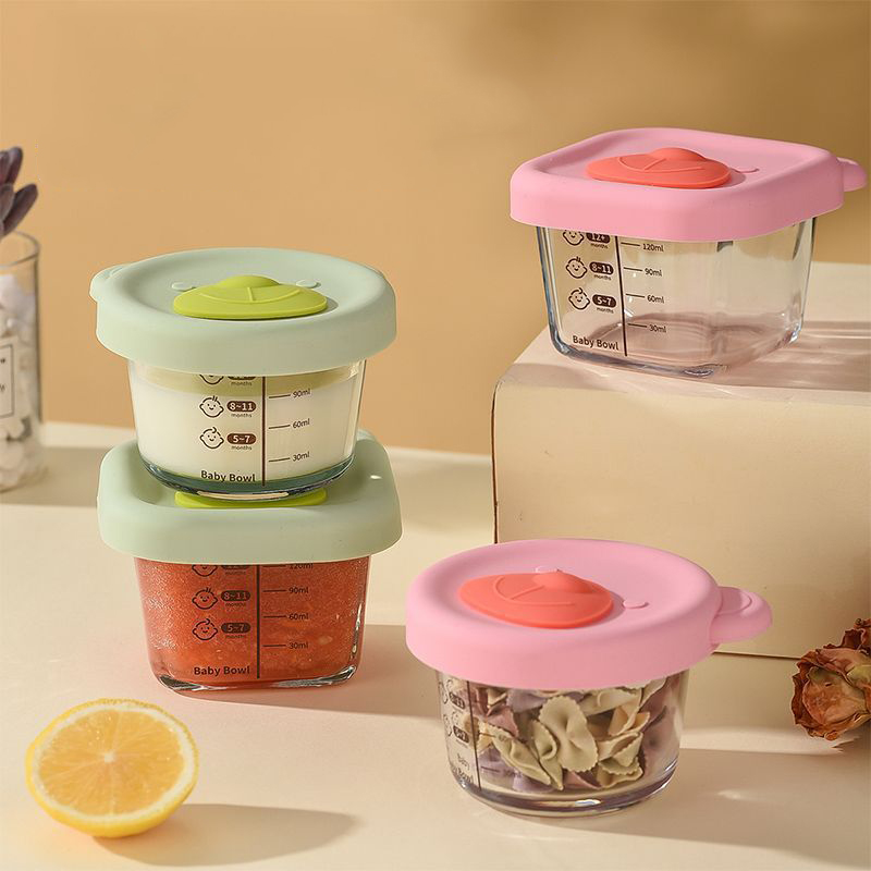 Baby Food Egg - Baby Bear Glass Food Storage Box