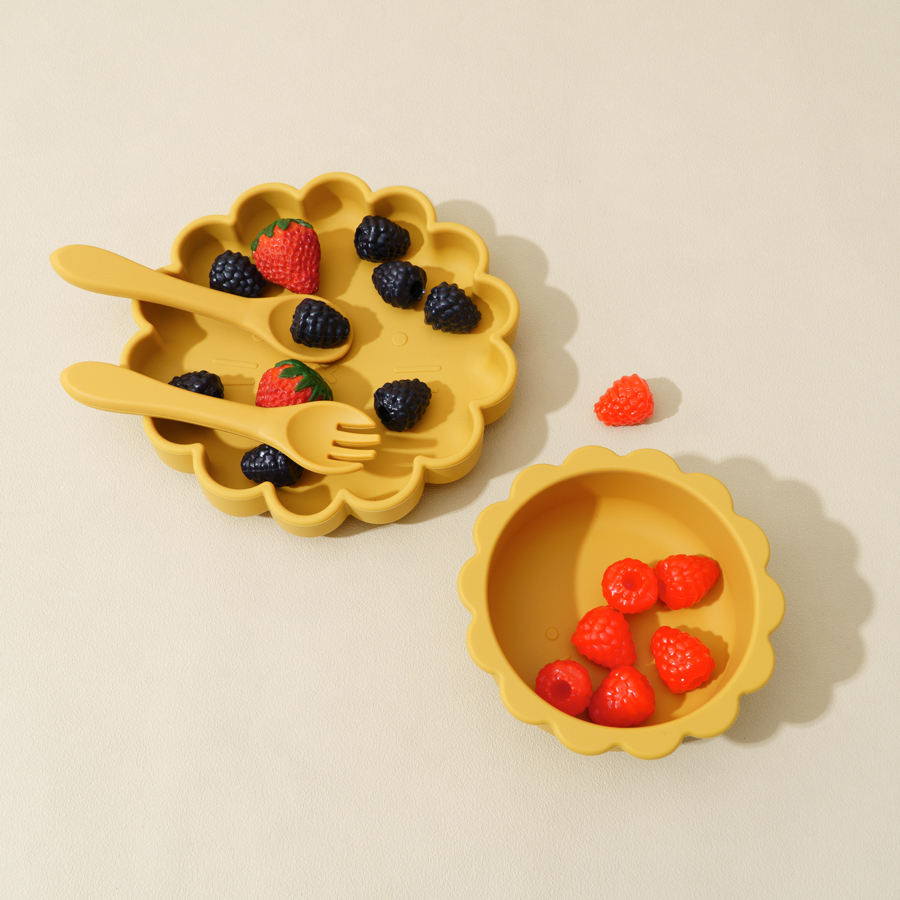 Baby Food Menu - Color Kids Baby Silicone Tableware Set