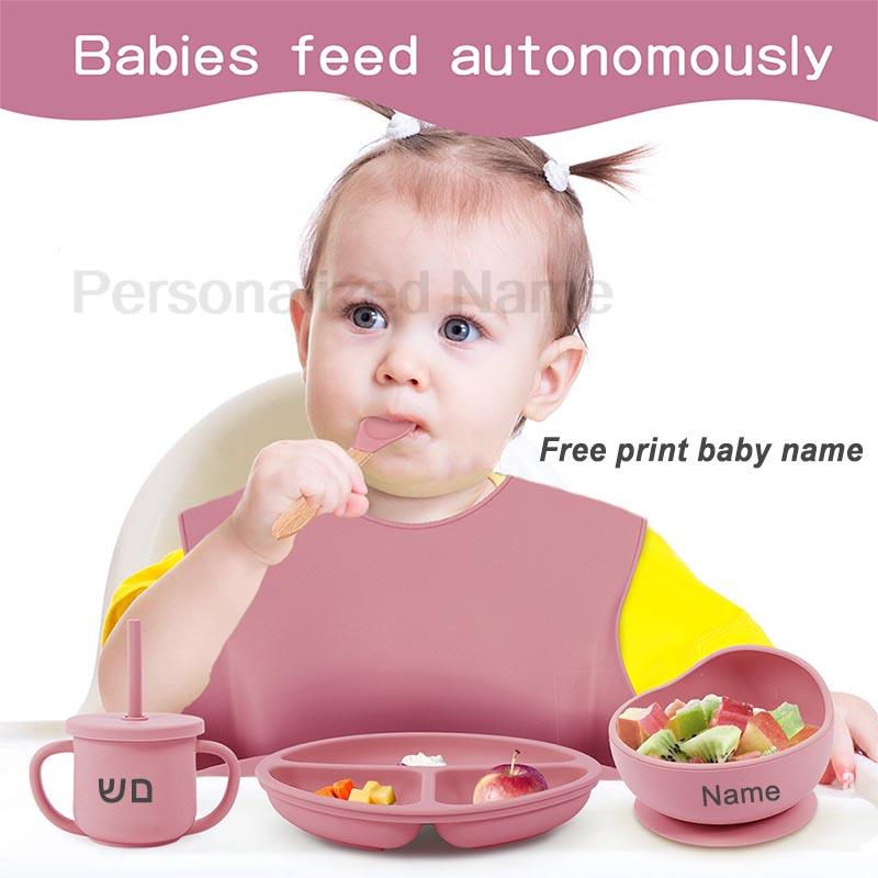 6Pcs Silicone Tableware For Ki - Baby Food Menu recensie en prijs