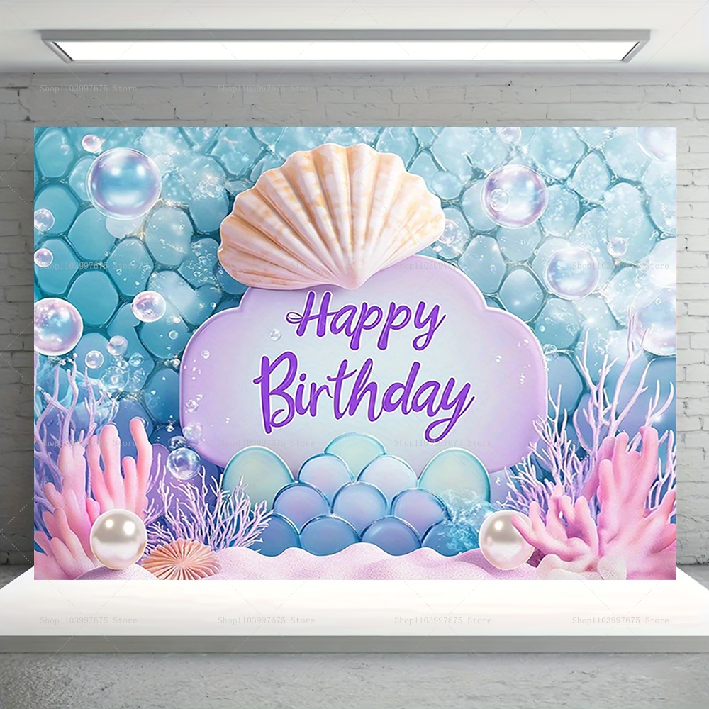 Mermaid Party Backdrops Childr - Baby Food Recipes recensie en prijs