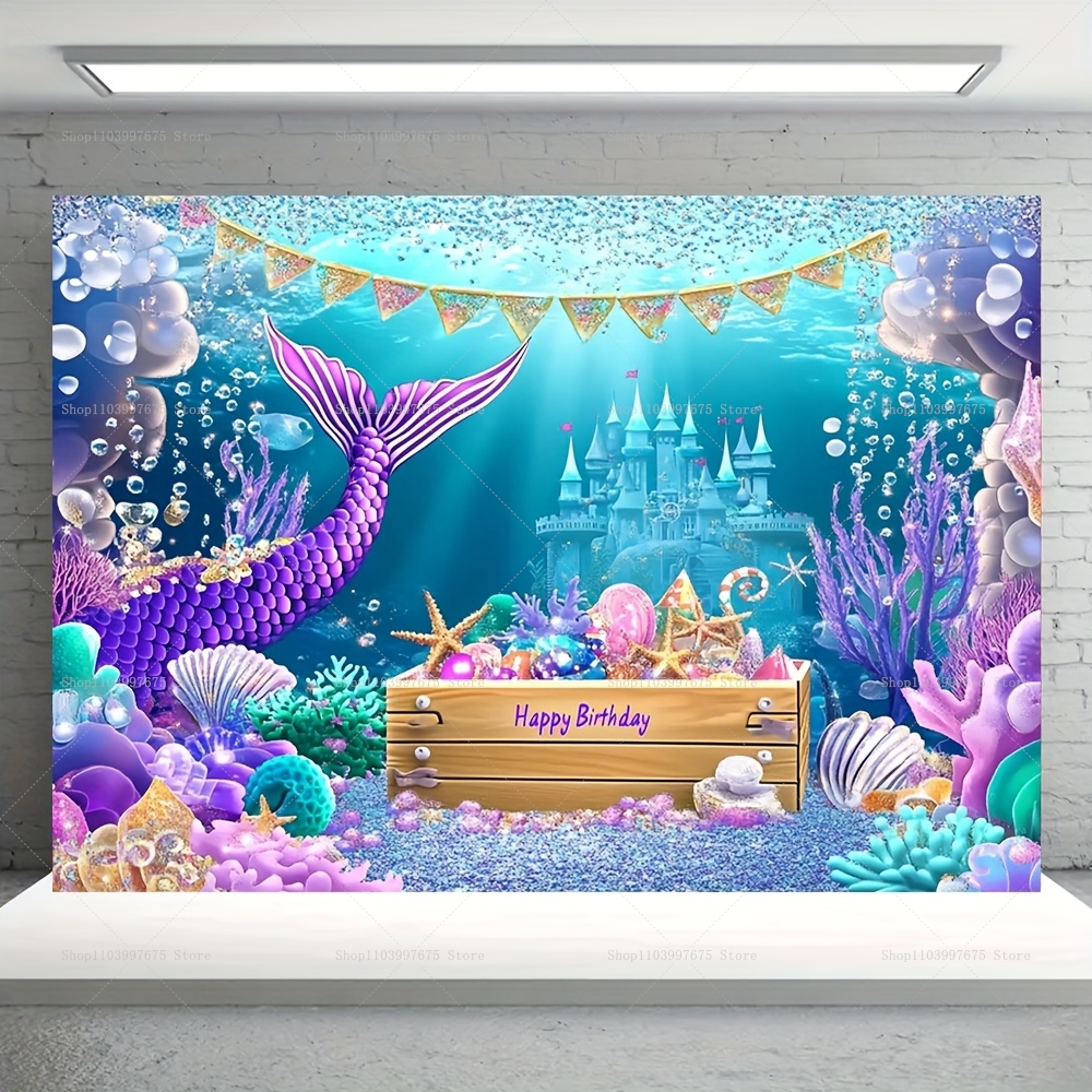 Mermaid Party Backdrops Childr - Baby Food Recipes recensie en prijs