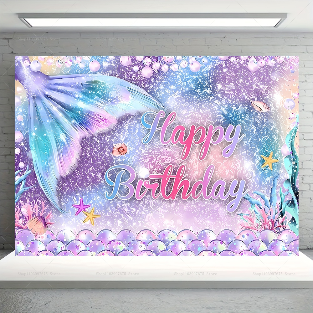 Mermaid Party Backdrops Childr - Baby Food Recipes recensie en prijs