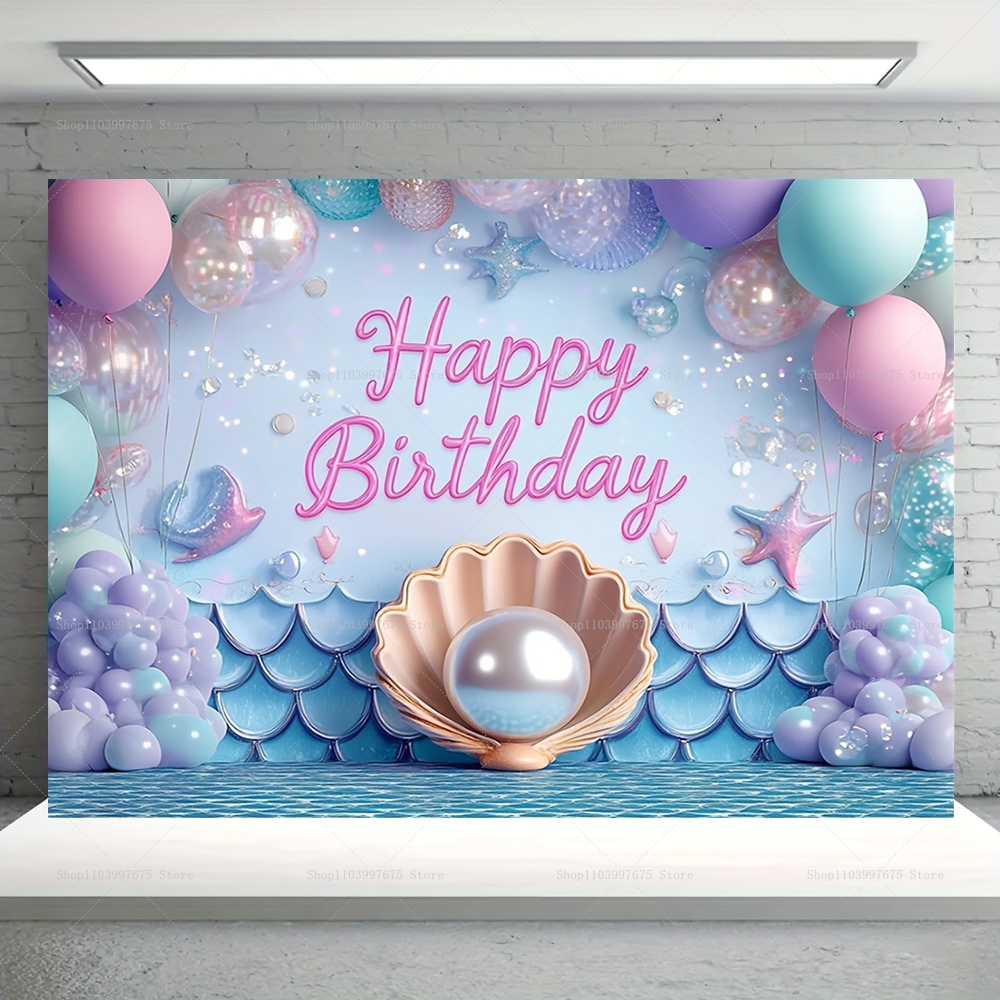Mermaid Party Backdrops Childr - Baby Food Recipes recensie en prijs