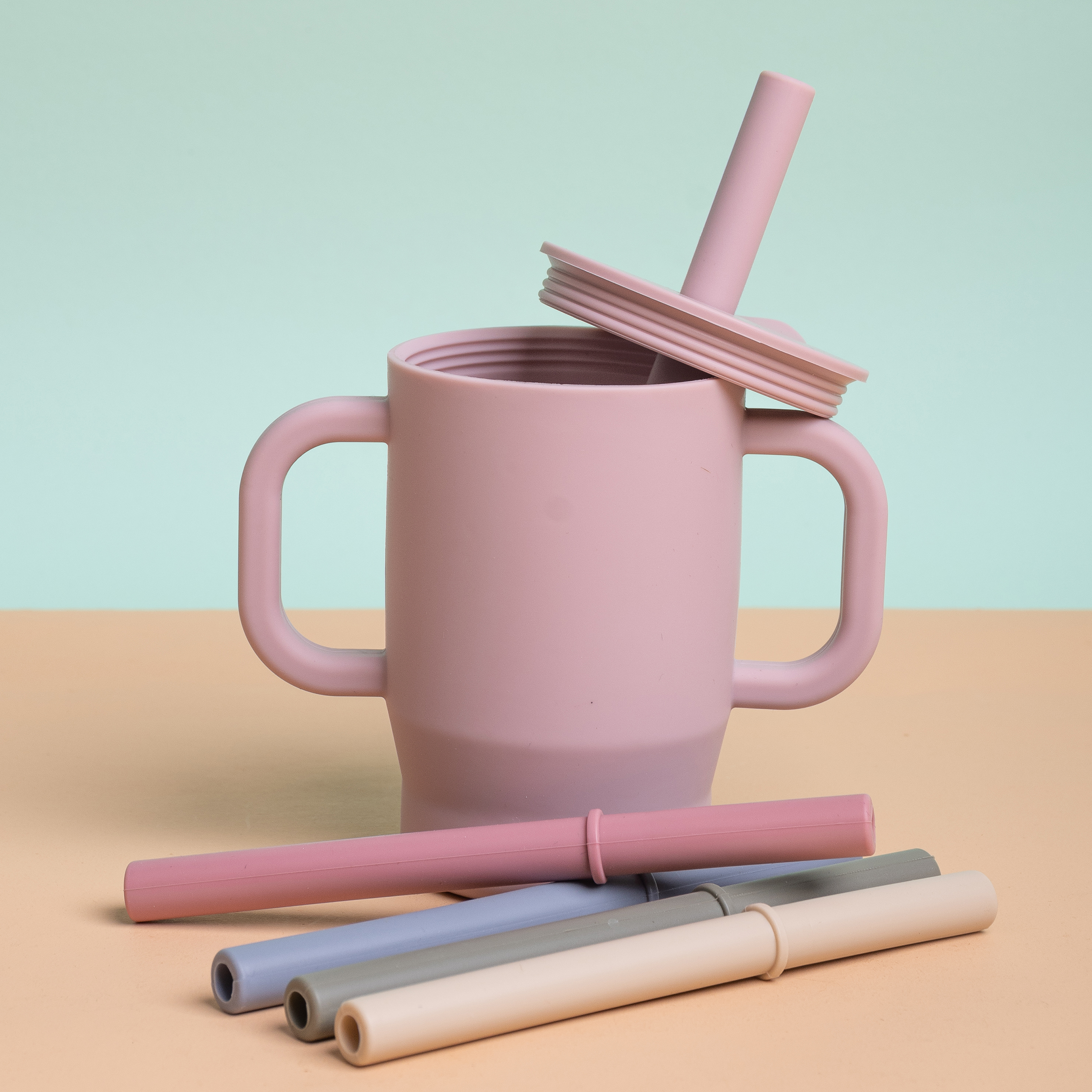 Morandi Color Silicone Straw,  - Baby Food Youtube recensie en prijs
