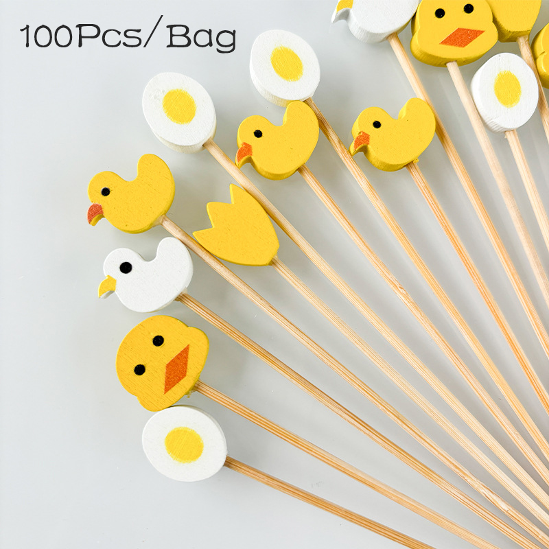 100Pcs Cute Yellow Duck Egg Di - Baby Food Dessert recensie en prijs