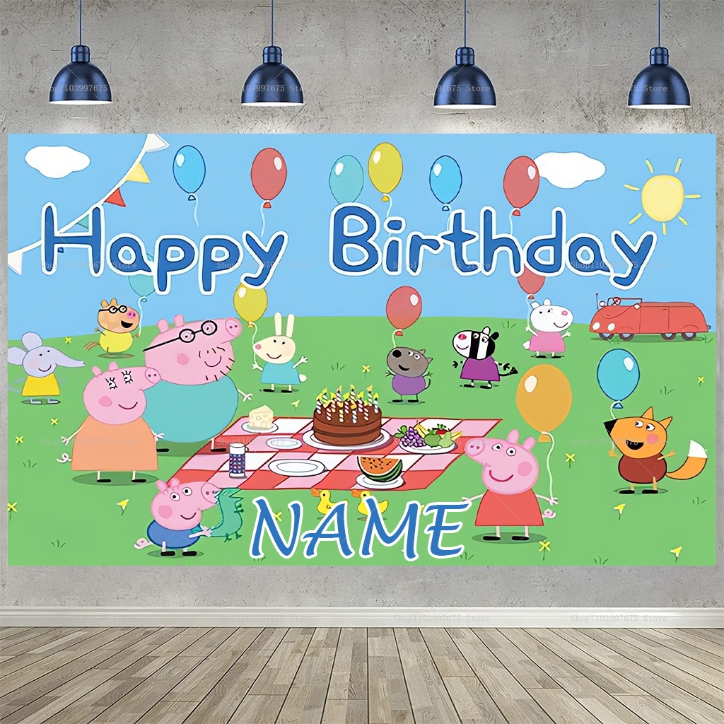 Custom Name Cartoon Peppa Pig  - Baby Food Recipes recensie en prijs