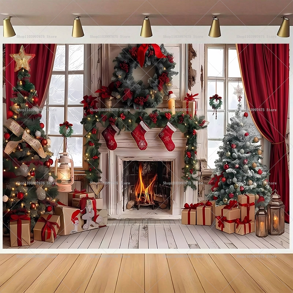 Merry Christmas Backdrops Wond - Baby Food Recipes recensie en prijs