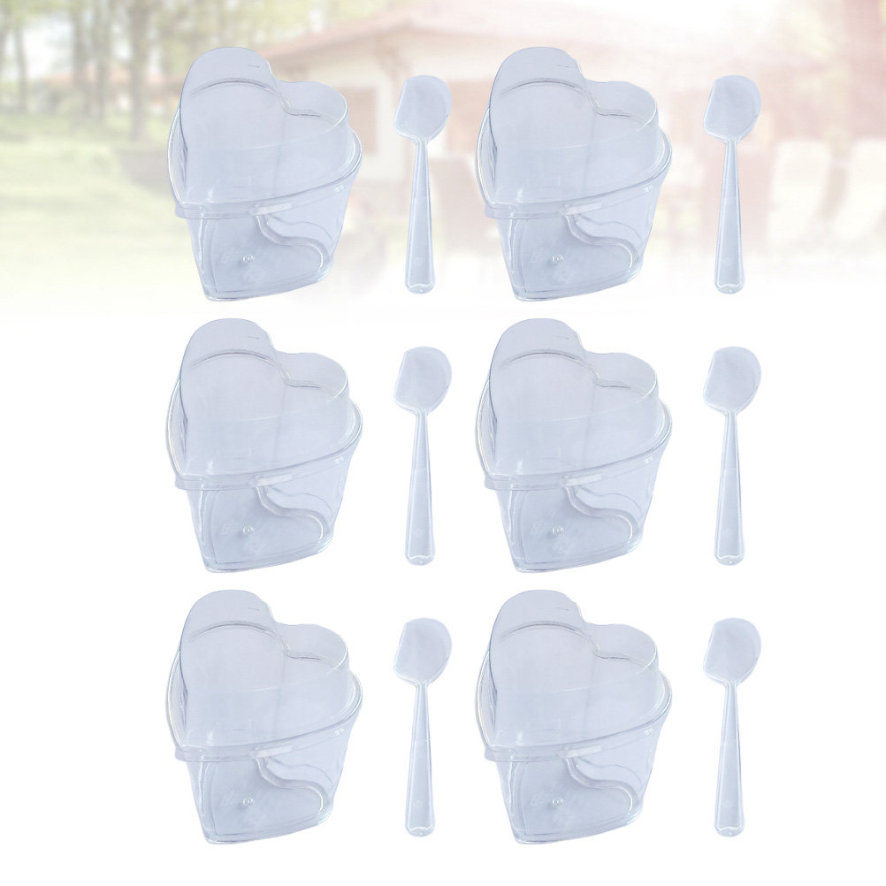 10Sets Heart Shape Dessert Cup - Baby Food Dessert recensie en prijs