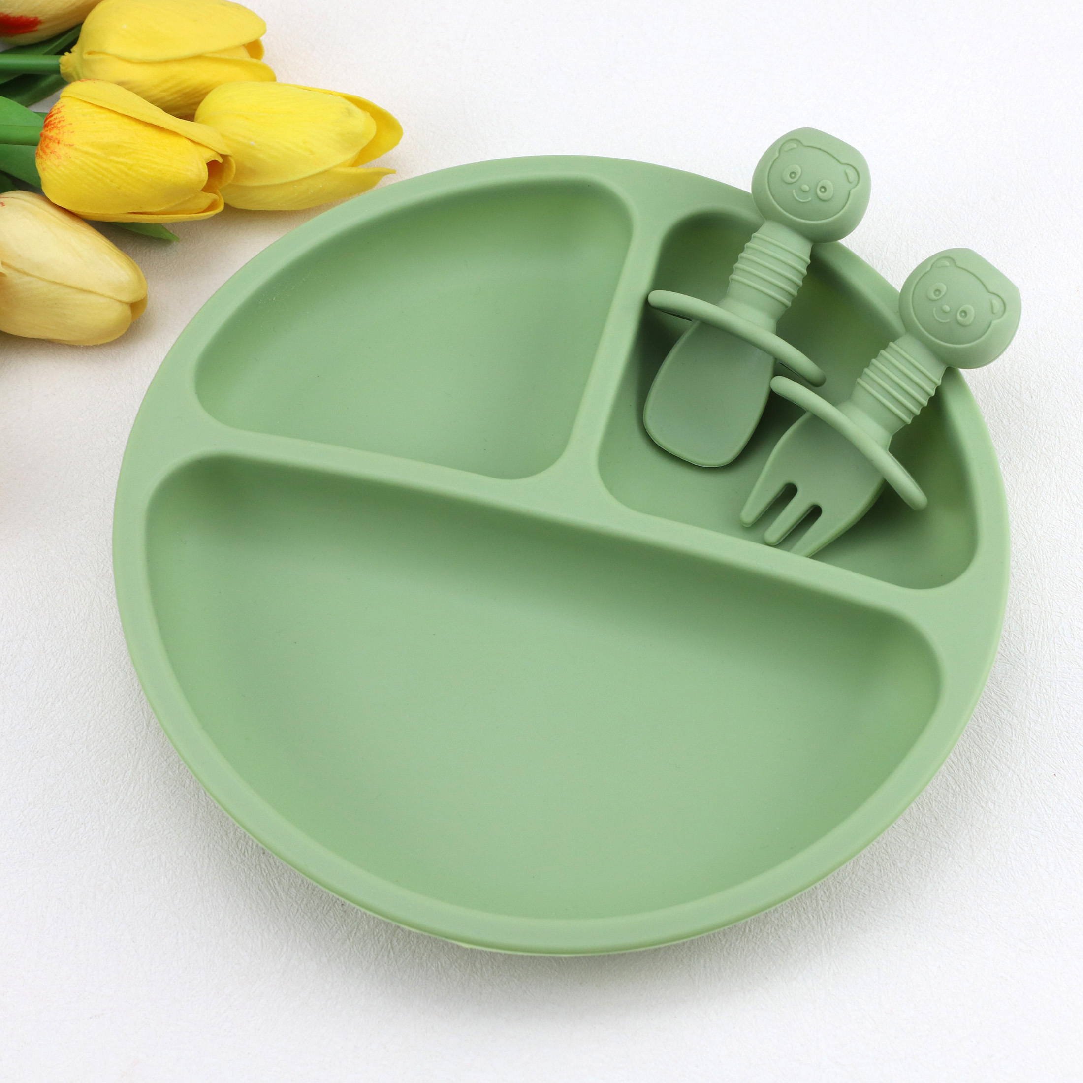 3pcs baby silicone tableware s - Baby Food Menu recensie en prijs