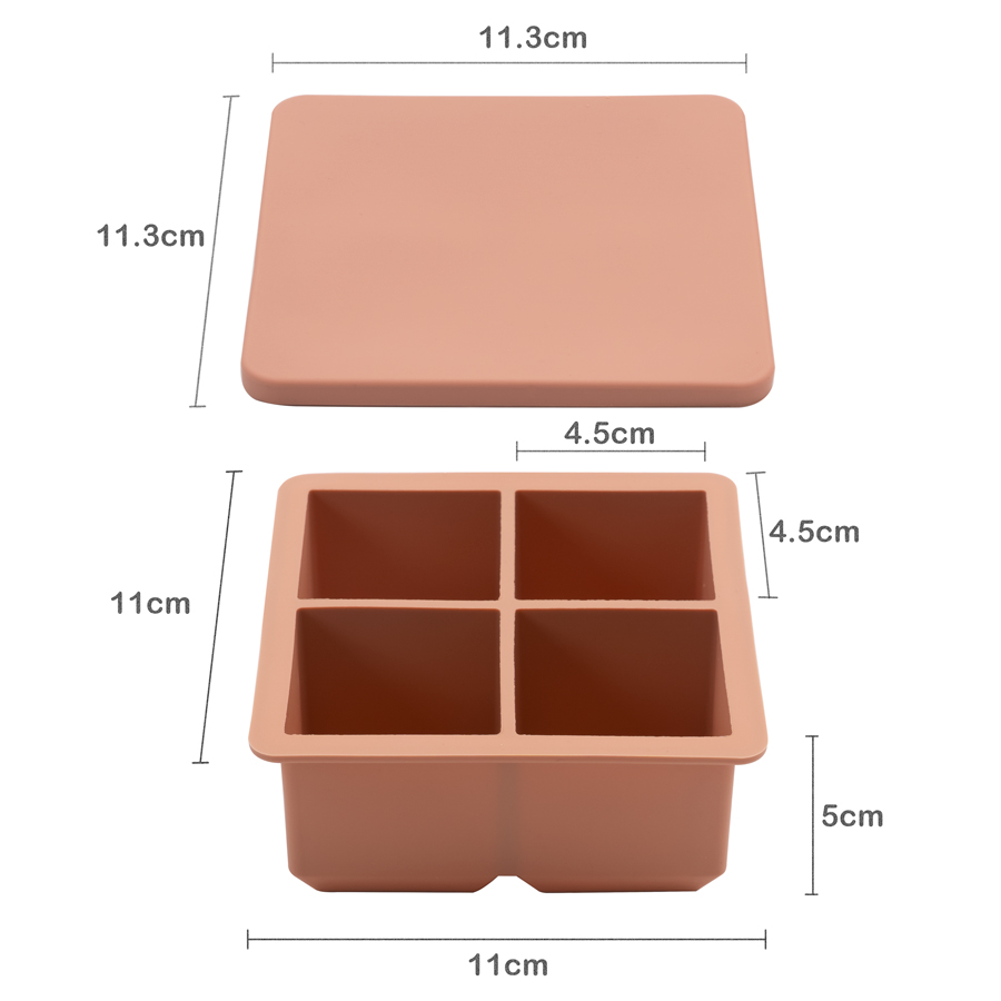 Food Grade Soft Silicone Squar - Baby Food Universe recensie en prijs