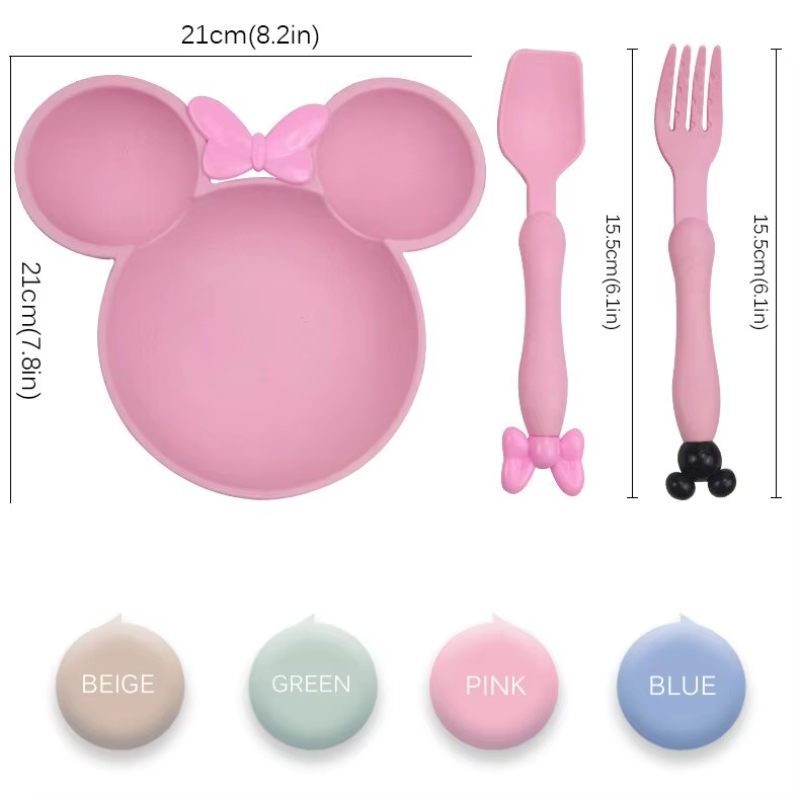 3Pcs/set Wheat Straw Baby Dish - Baby Food Menu recensie en prijs