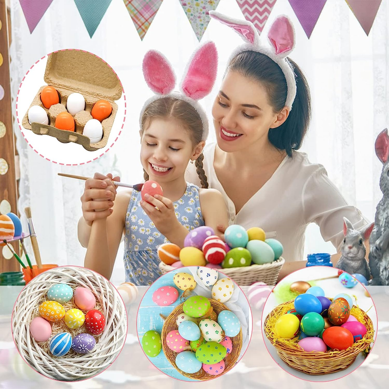 6Pcs Wooden Eggs Toy Egg Kitch - Baby Food Egg recensie en prijs