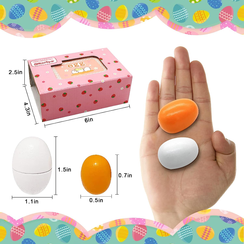 6Pcs Wooden Eggs Toy Egg Kitch - Baby Food Egg recensie en prijs