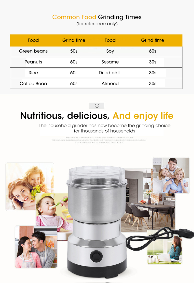 4 Blades Electric Grinder Home - Baby Food Grinder Machine recensie en prijs