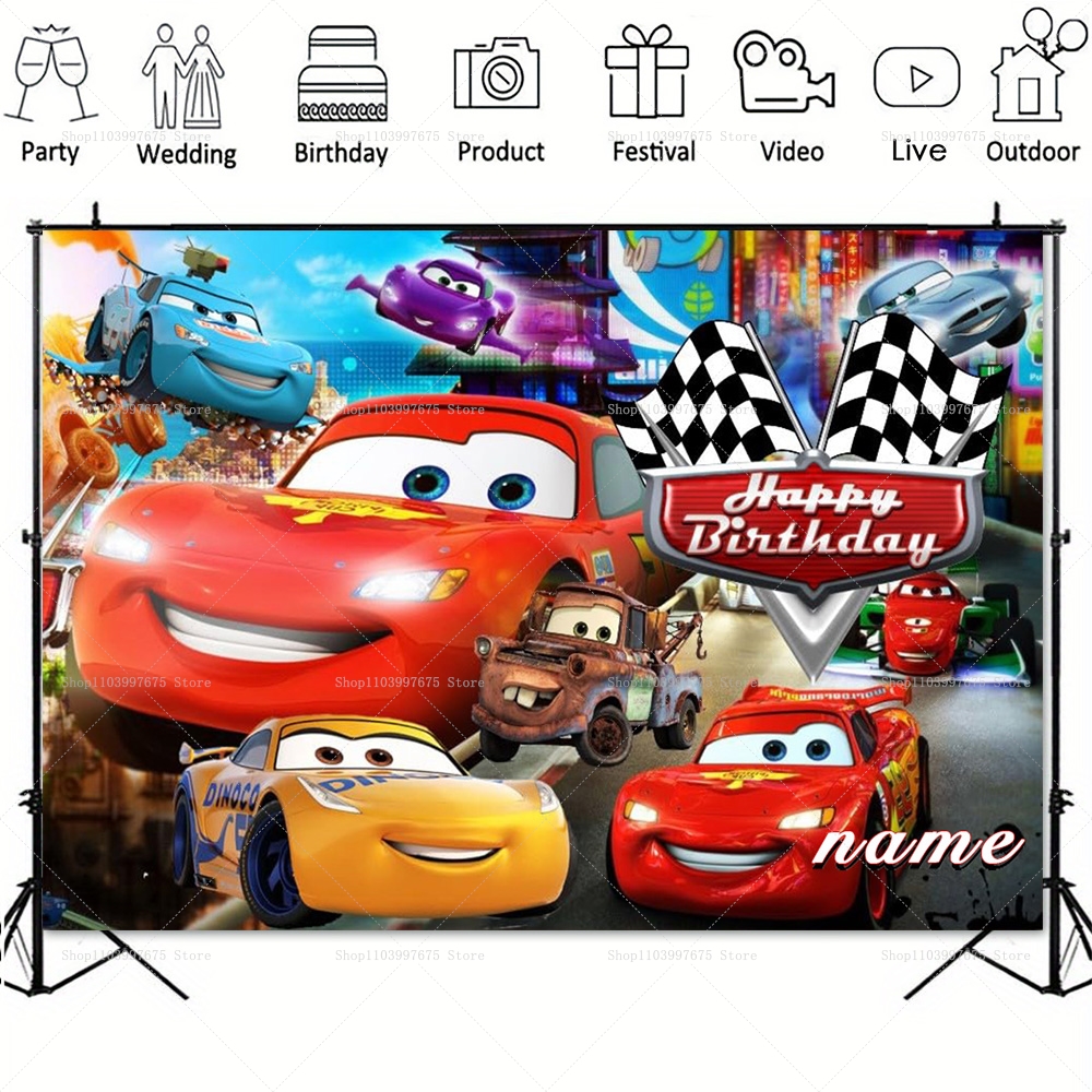 Lightning McQueen Backdrops Ch - Baby Food Recipes recensie en prijs