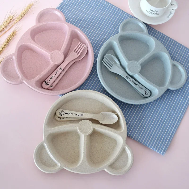 3Pcs/set Wheat Straw Baby Dish - Baby Food Menu recensie en prijs