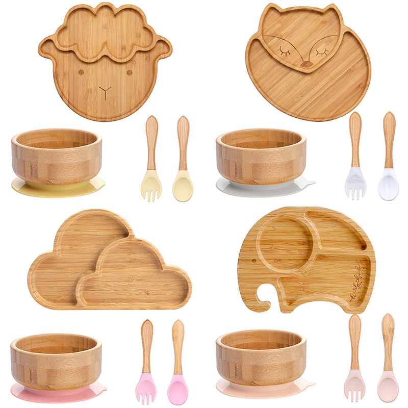 4pcs Children's Tableware Suct - Baby Food Menu recensie en prijs