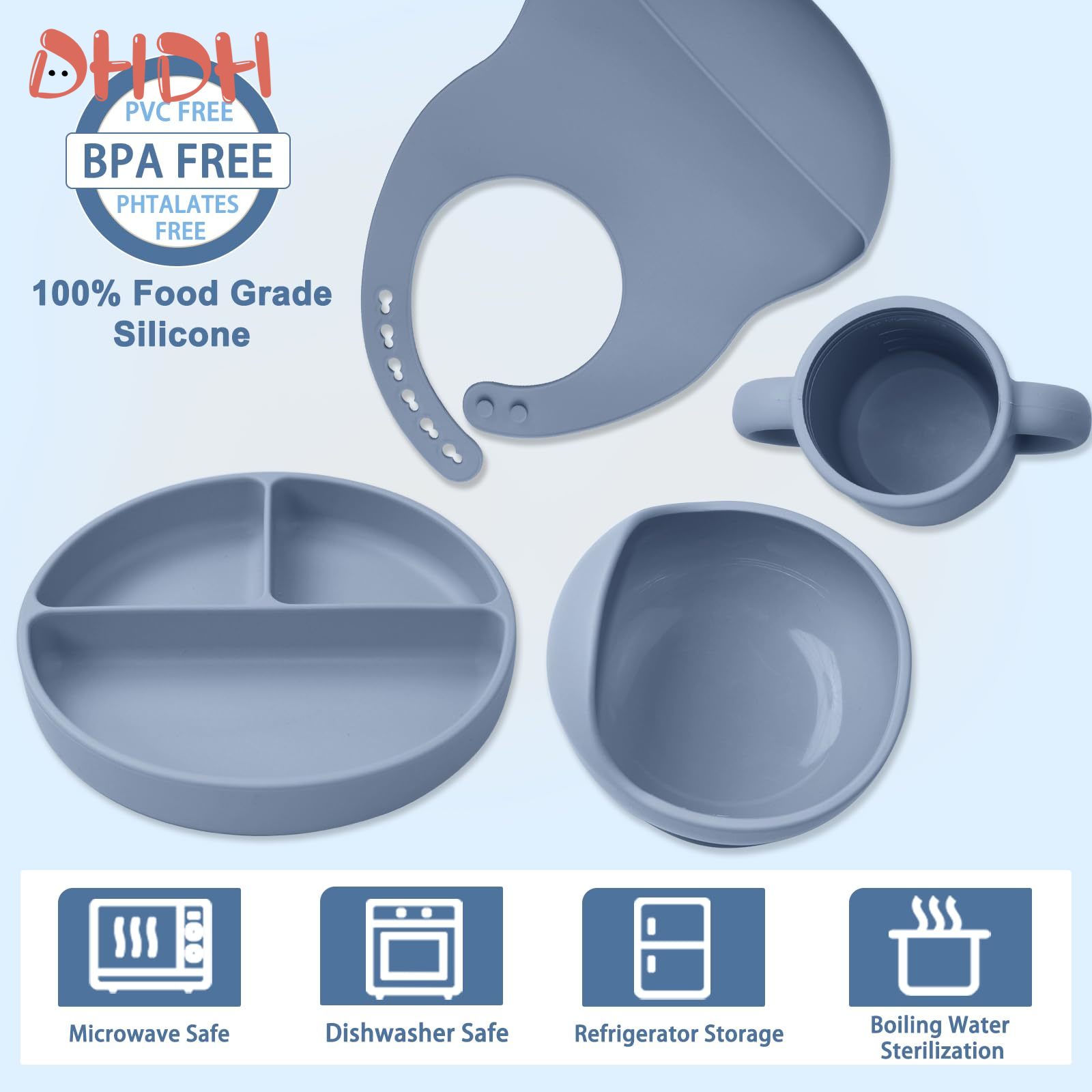 Silicone Baby Feeding Set Tabl - Baby Food Menu recensie en prijs