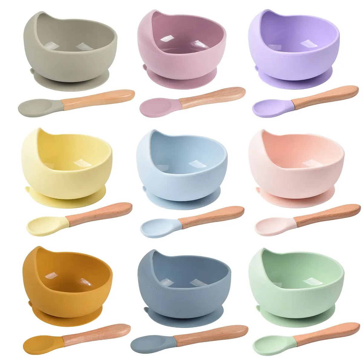 2PCS Silicone Baby Feeding Bow - Baby Food Menu recensie en prijs