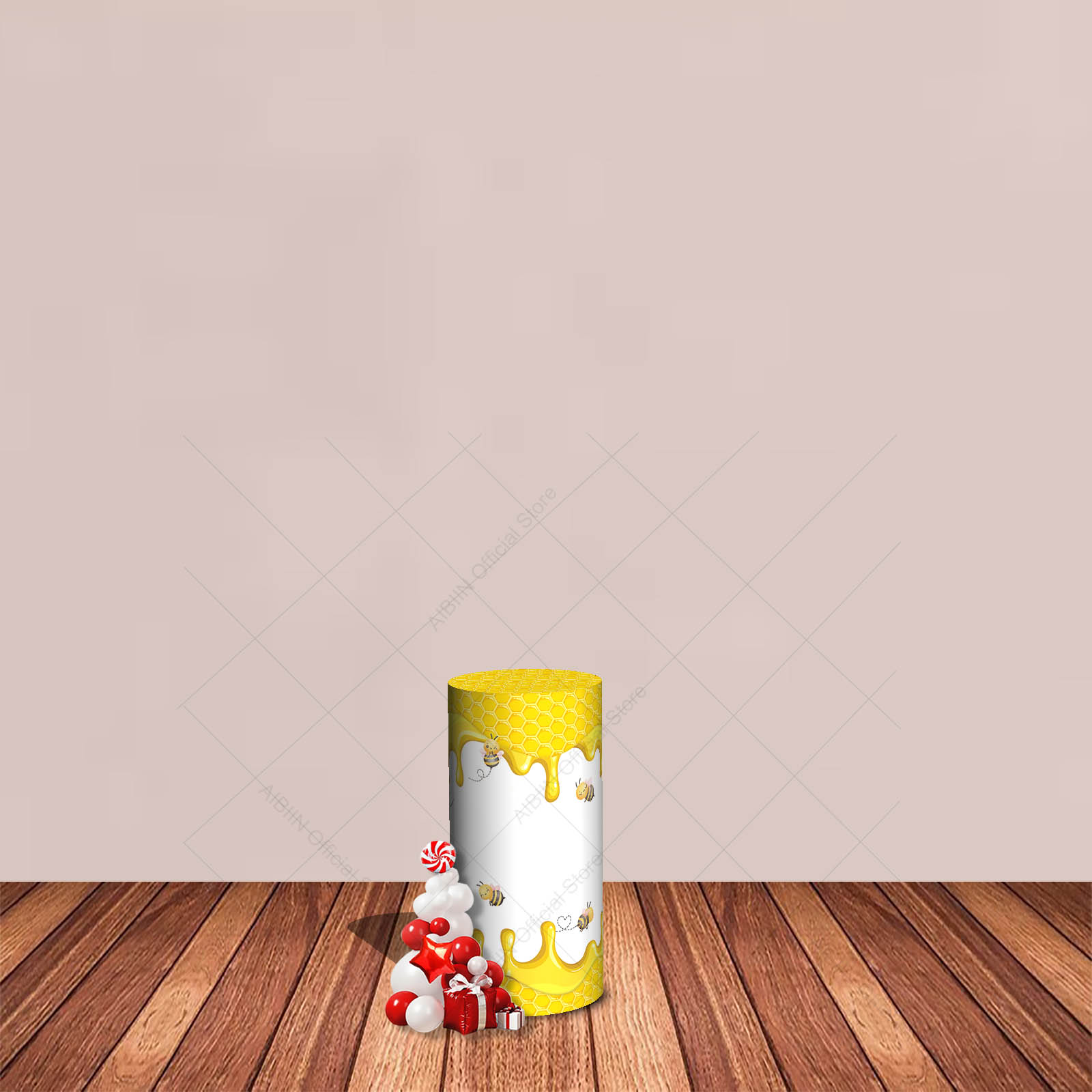 Bee Theme Cylinder Backdrop Co - Baby Food Dessert recensie en prijs
