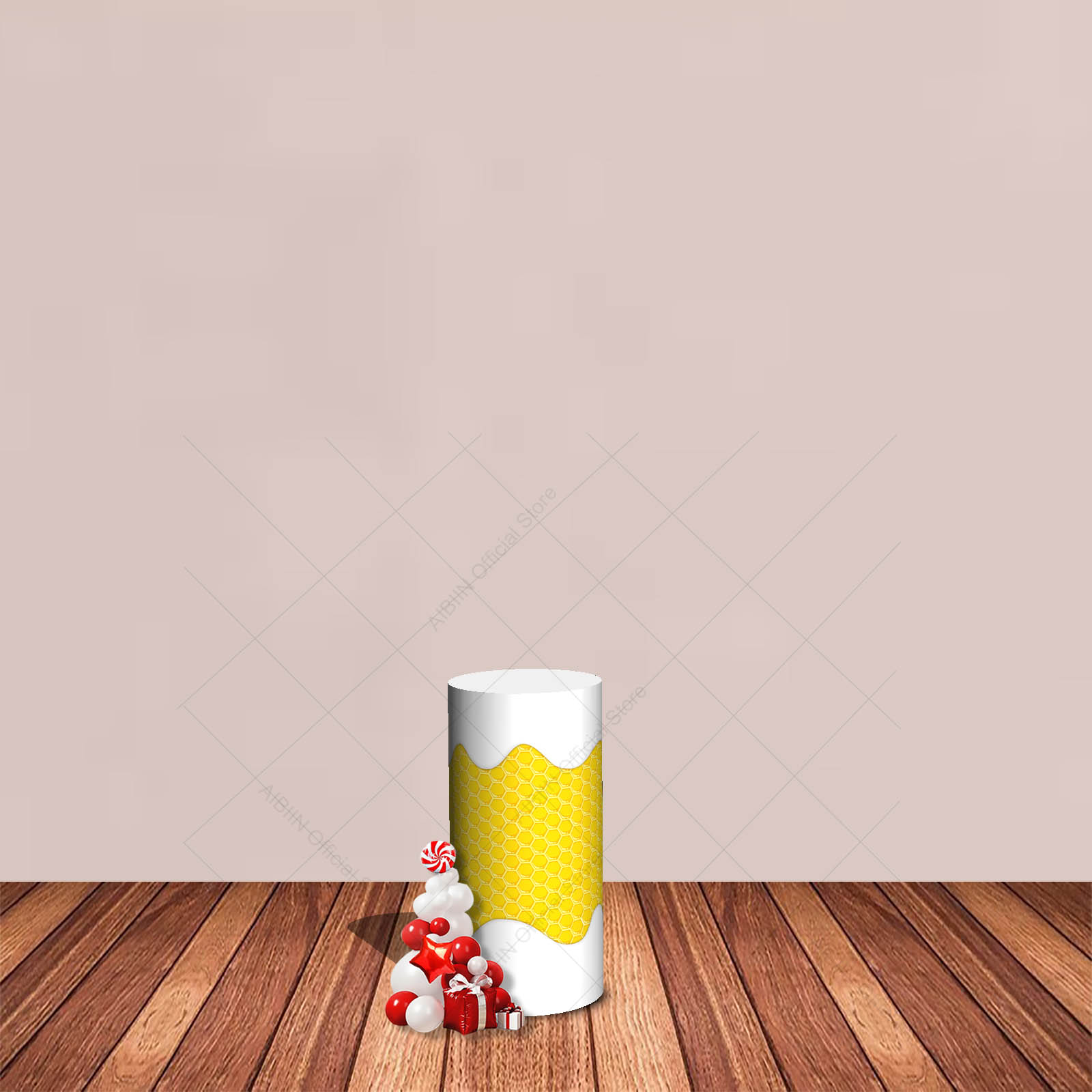 Bee Theme Cylinder Backdrop Co - Baby Food Dessert recensie en prijs