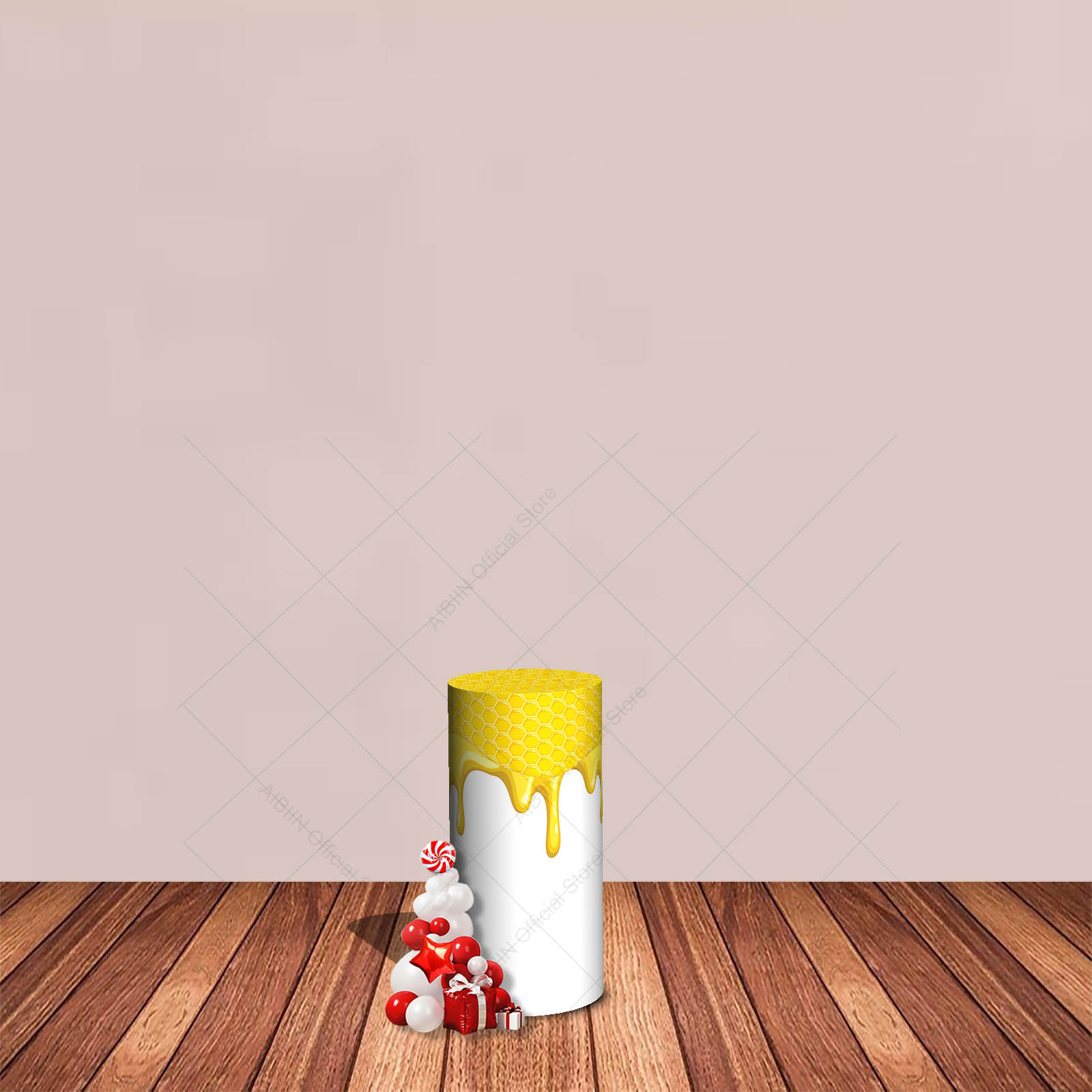 Bee Theme Cylinder Backdrop Co - Baby Food Dessert recensie en prijs