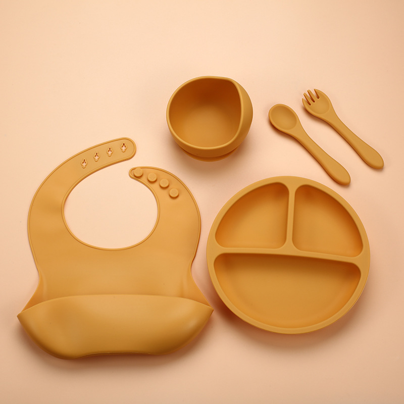 5Pcs Silicone Baby Feeding Set - Baby Food Menu recensie en prijs