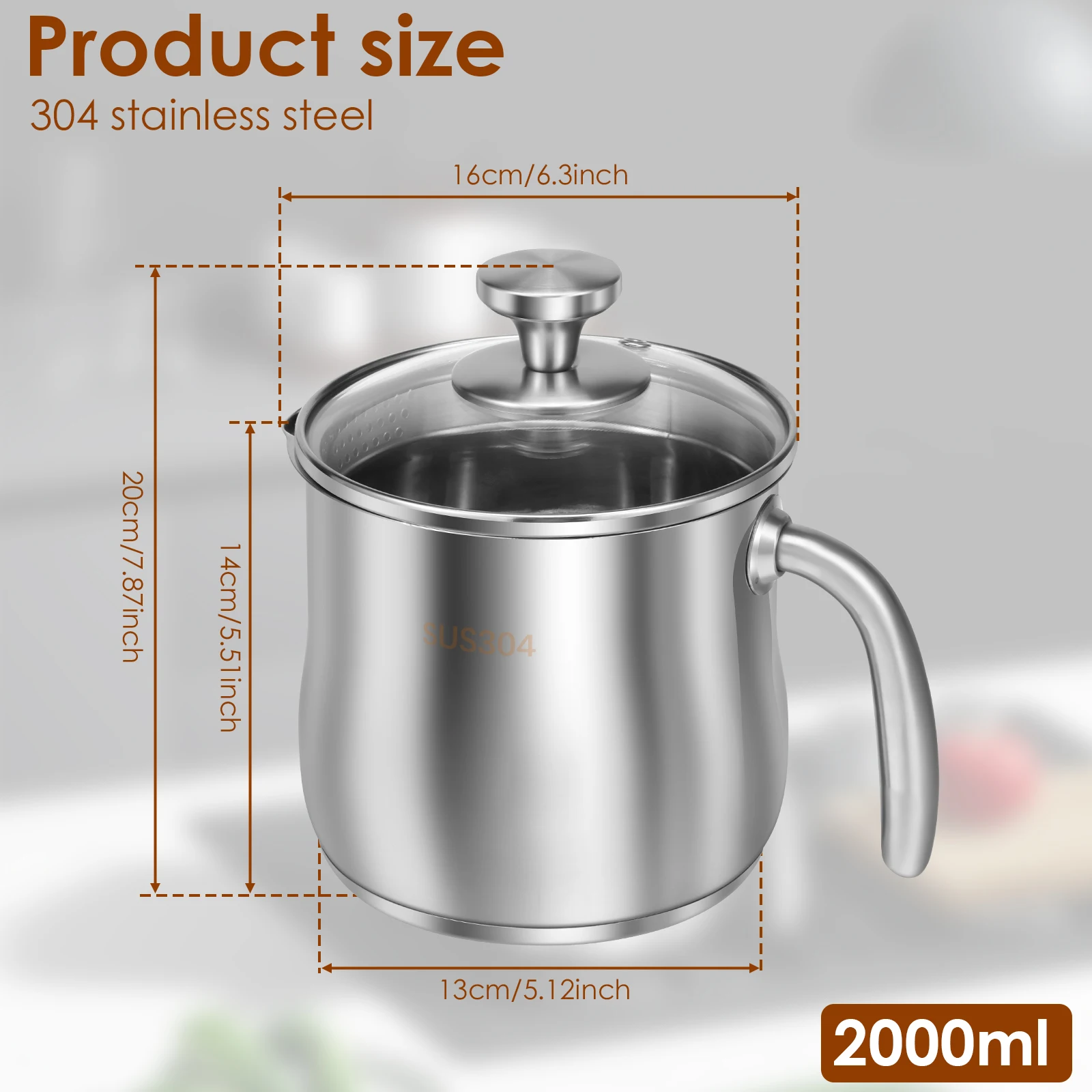 2000ml Saucepan Stainless Stee - Baby Food Dessert recensie en prijs