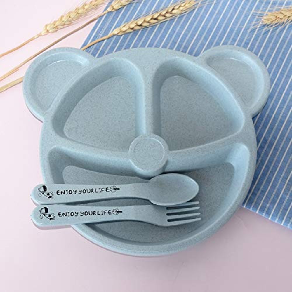 3Pcs/Set Baby Bowl+Spoon+Fork  - Baby Food Menu recensie en prijs