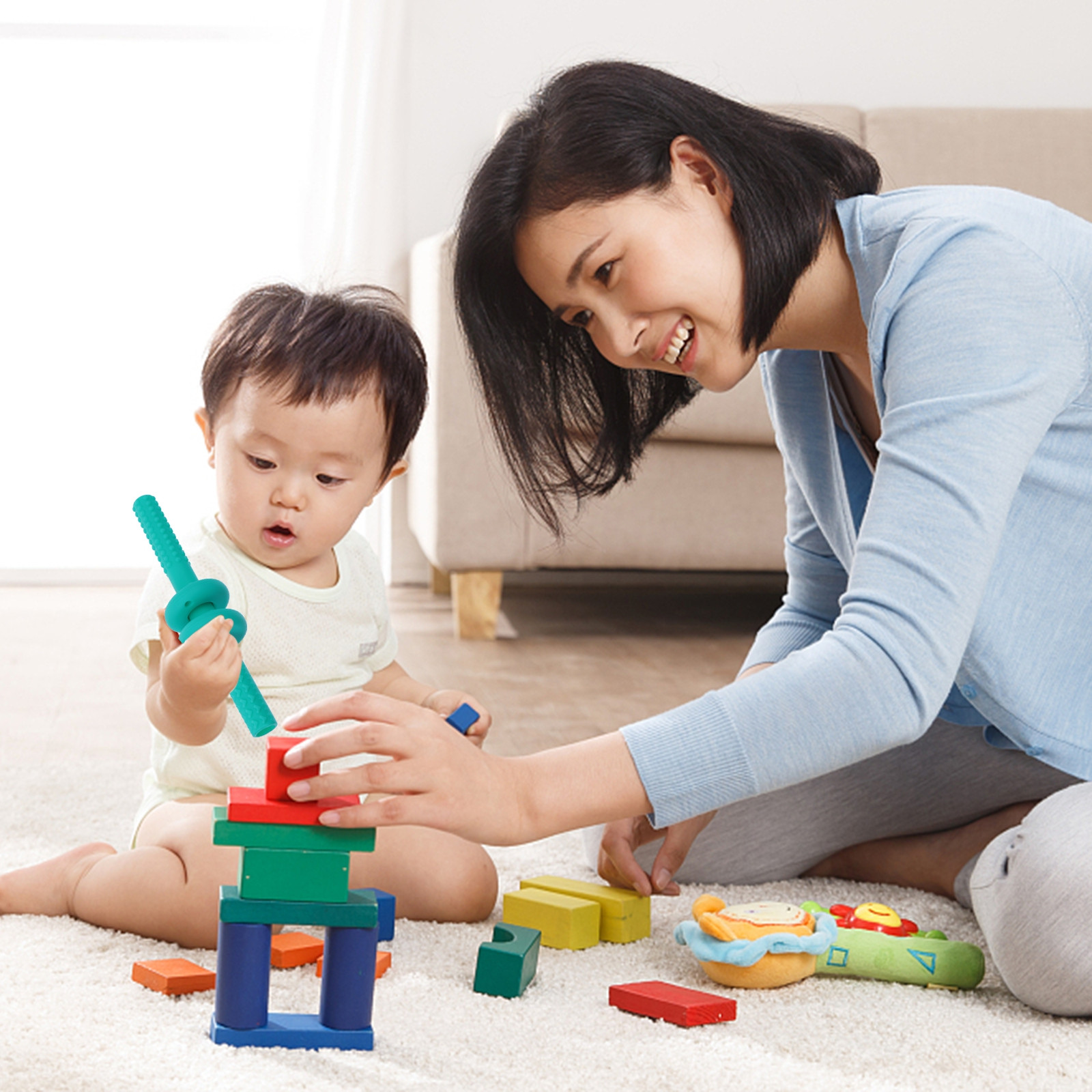 1Set Baby Teether Silicone Hol - Baby Food Youtube recensie en prijs
